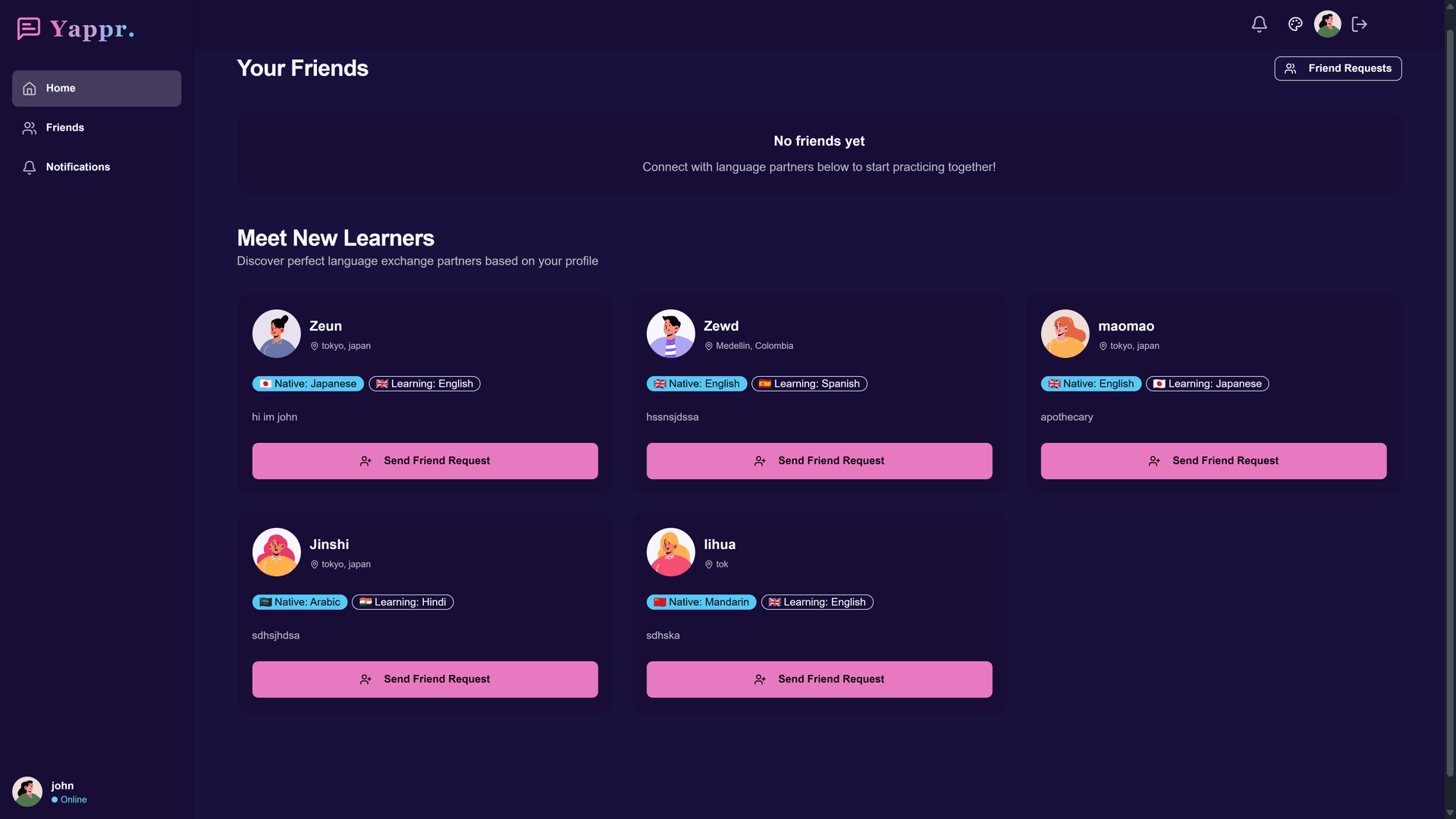 Yappr - Video Call & Chat App