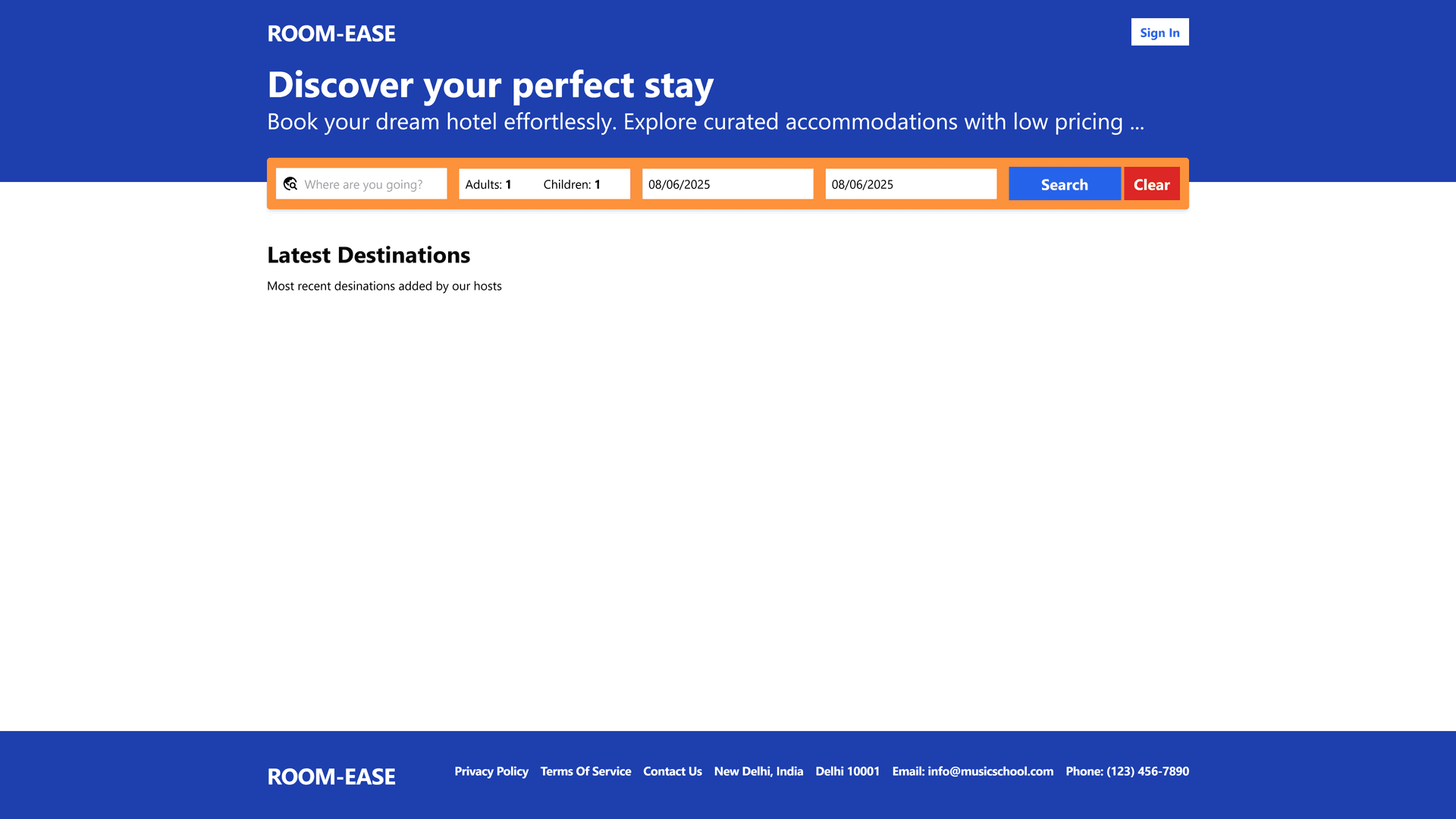 RoomEase - Hotel Management & Booking