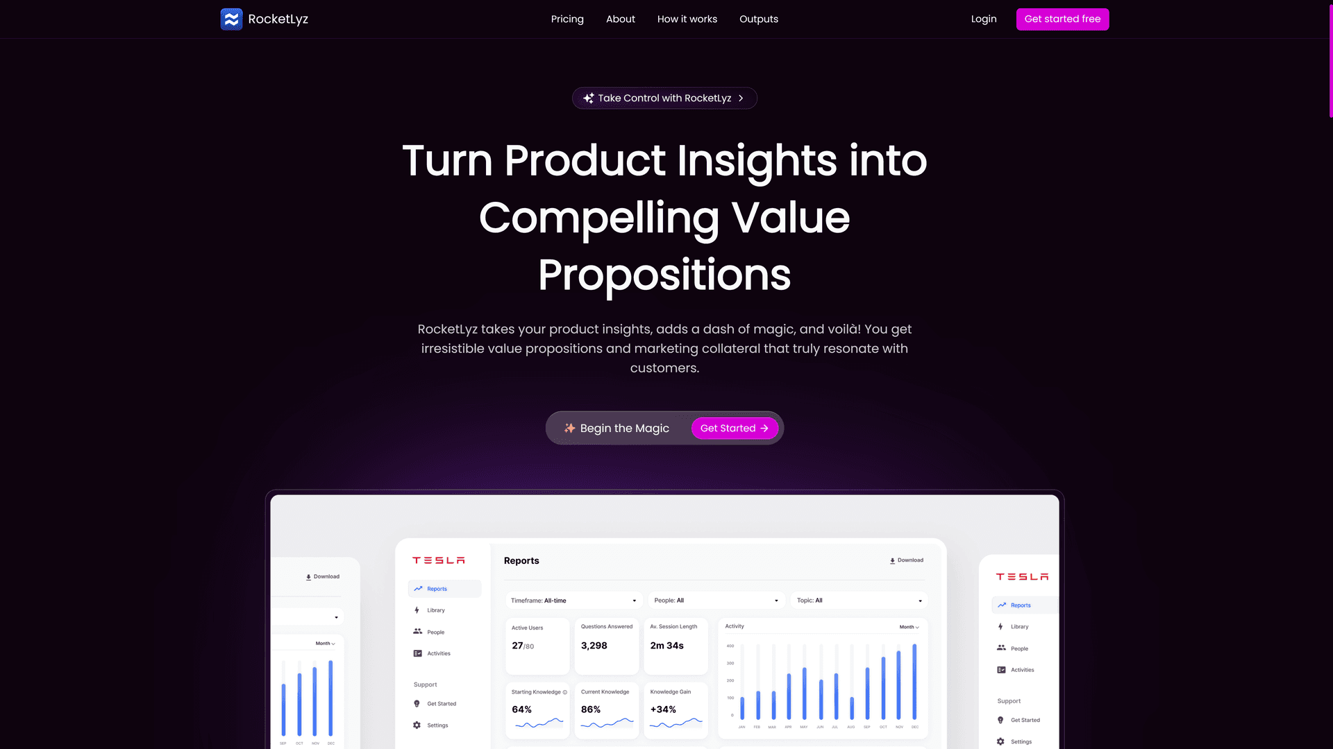RocketLyz - Sass UI Landing Page